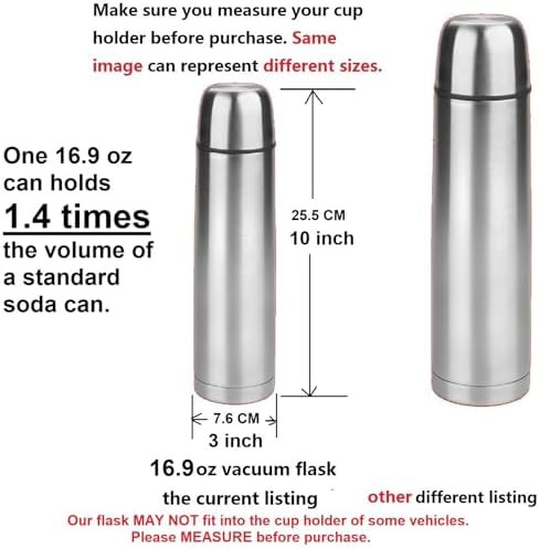 Small stainless steel vacuum coffee thermos — photo 3