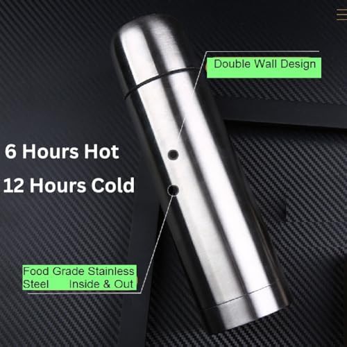 Small stainless steel vacuum coffee thermos — photo 5