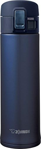 Smoky blue wide mouth stainless mug 16 oz