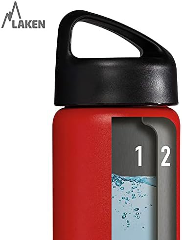 Blue stainless steel wide mouth 17 oz bottle — photo 4