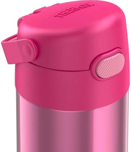 Pink stainless straw water bottle 12oz — photo 4