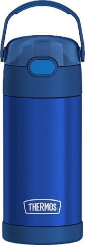 Blue Funtainer straw bottle 12oz