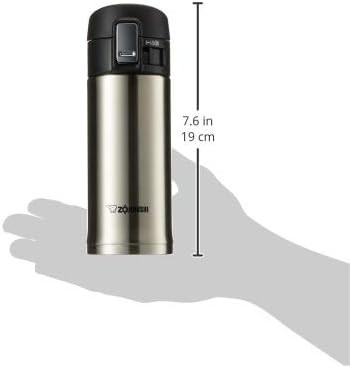 Silver wide mouth stainless travel mug 12 oz — photo 3