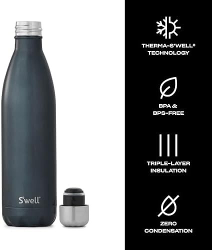 Blue suede leakproof sports bottle 24oz — photo 3