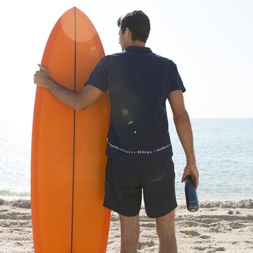 Blue suede leakproof sports bottle 24oz — photo 5