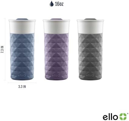 Gray ceramic travel mug with silicone boot 16 oz — photo 4