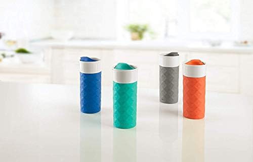 Gray ceramic travel mug with silicone boot 16 oz — photo 5