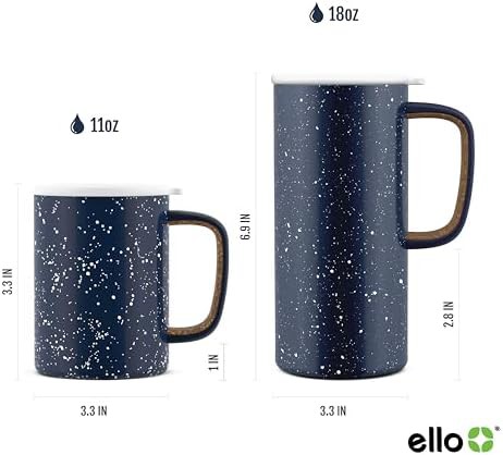 Avalon blue insulated stainless travel mug 18 oz — photo 4