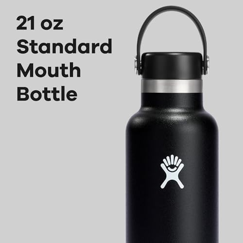 Black insulated stainless steel bottle 21 oz — photo 3