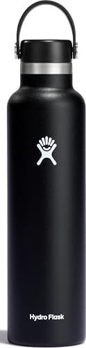 Black Standard Mouth Insulated Bottle 24 oz