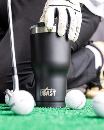 Matte black Beast travel tumbler 20 oz — photo 3