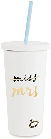 White acrylic bridal tumbler 20 oz
