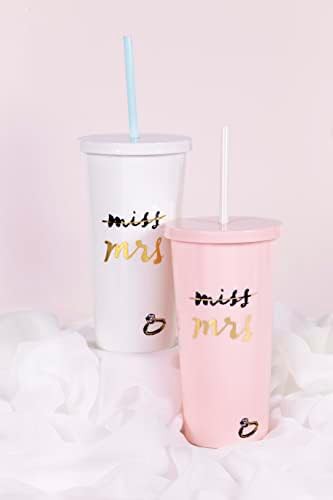 White acrylic bridal tumbler 20 oz — photo 3