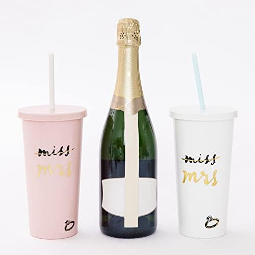 White acrylic bridal tumbler 20 oz — photo 5
