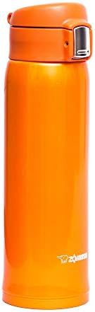 Vivid orange locking lid stainless mug 16 oz