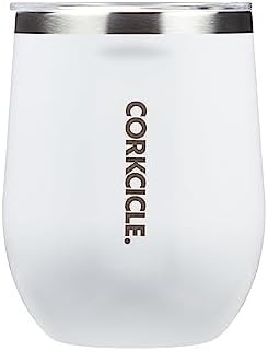 Gloss White Stemless Wine Tumbler 12 oz