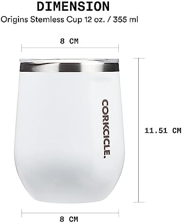 Gloss White Stemless Wine Tumbler 12 oz — photo 3