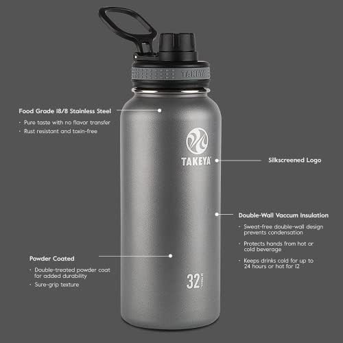 Graphite vacuum insulated stainless steel bottle 40 oz — photo 4