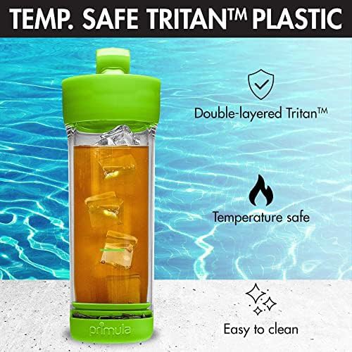 Green 16 oz iced tea infuser bottle — photo 4
