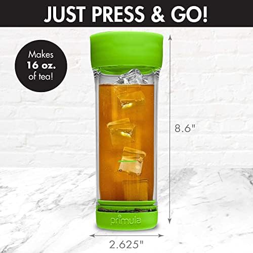 Green 16 oz iced tea infuser bottle — photo 5