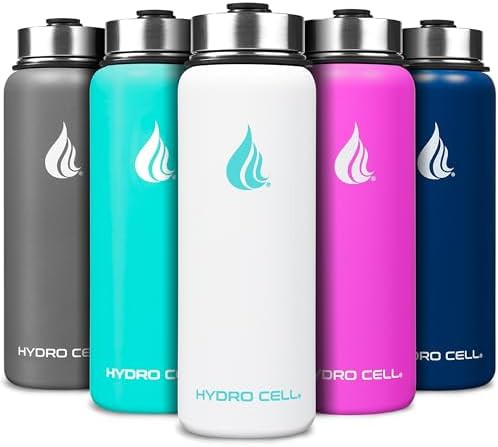 White Stainless Steel Vacuum Bottle 40 oz