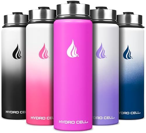 Fuchsia Pink Metal Sport Thermos 24 oz