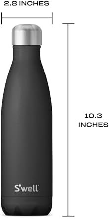 Onyx black stainless steel 17oz water bottle — photo 5