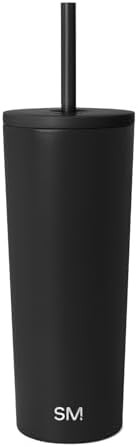 Black iced coffee tumbler 24 oz