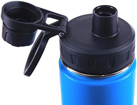 Royal Blue Wide Mouth Spout Lid Bottle — photo 3
