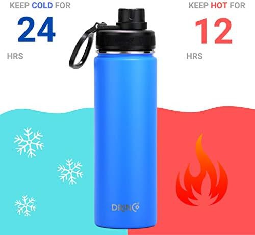 Royal Blue Wide Mouth Spout Lid Bottle — photo 4