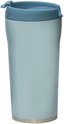 Pearl blue stainless steel travel mug
