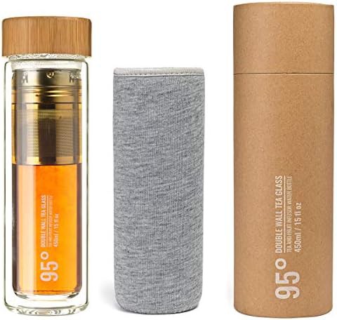 Double wall glass tea infuser bottle — photo 5