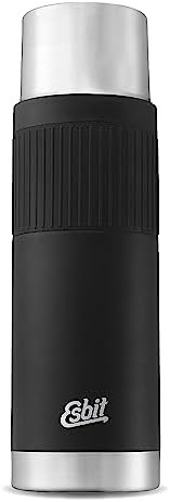Black sculptor thermal flask with cuff