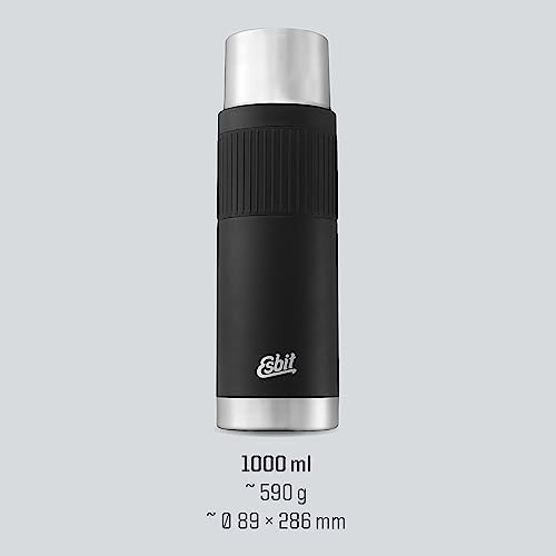 Black sculptor thermal flask with cuff — photo 5