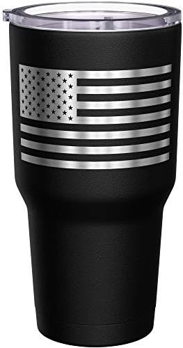 Gadsden flag insulated coffee travel mug — photo 4