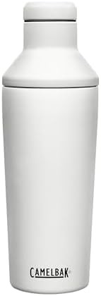 White leakproof cocktail shaker 20oz