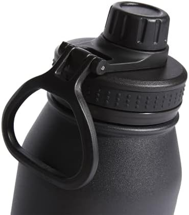 Black and Silver Metallic Steel Sports Bottle — photo 5