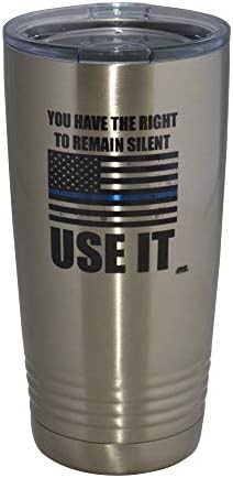 Funny police officer 20 oz travel tumbler