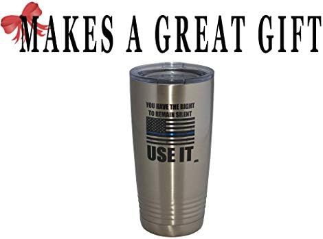 Funny police officer 20 oz travel tumbler — photo 4