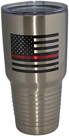 Thin red line 30 oz travel tumbler