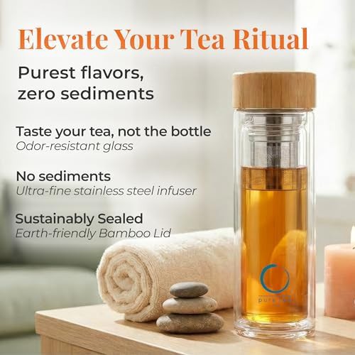 Glass Tea Infuser Bottle Leakproof — photo 5