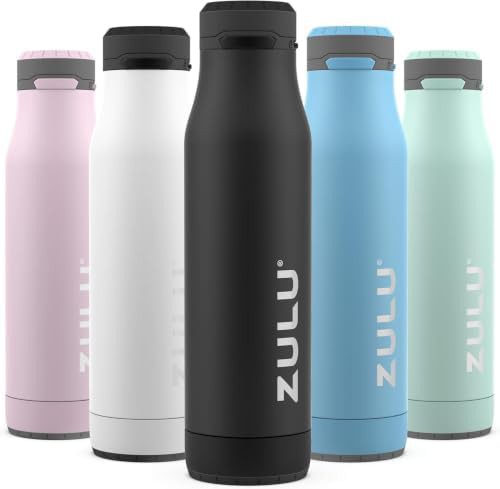 Black insulated stainless steel chug bottle 24 oz