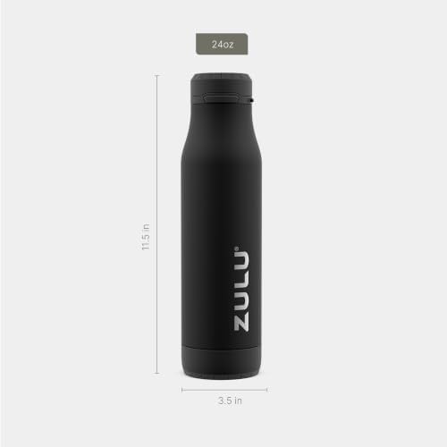 Black insulated stainless steel chug bottle 24 oz — photo 4