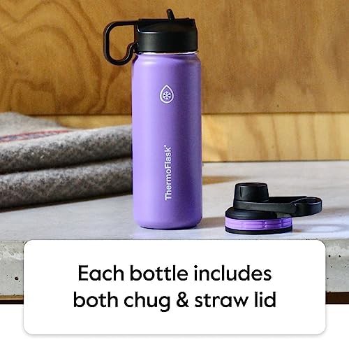 Black Stainless Steel Bottle with Dual Lids — photo 3
