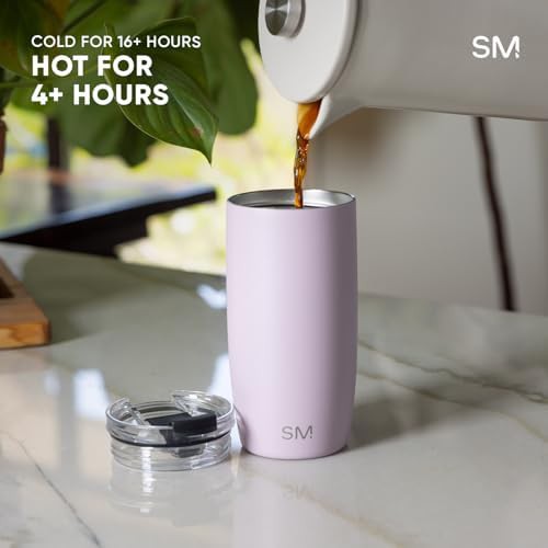 Black travel coffee mug with straw lid 16 oz — photo 5