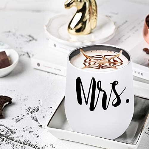 Mr and Mrs insulated wine tumblers 12 oz — photo 3
