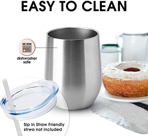 Stainless steel travel wine tumbler 12 oz — photo 4