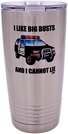 Funny police officer large 20 oz travel tumbler