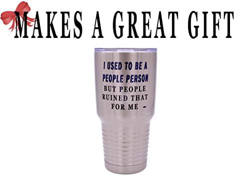 Funny people person 30 oz travel tumbler — photo 4