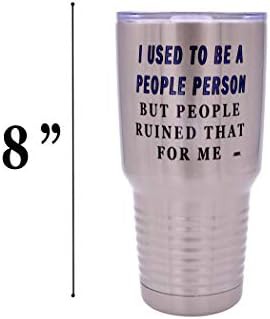 Funny people person 30 oz travel tumbler — photo 5